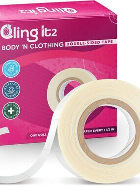 Double Sided Tape for Clothes, Extra Strength All Day Adhesive Clothing Tape, Ve
